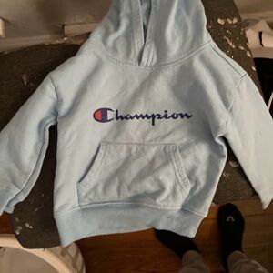 Champion Light Blue Kids Hoodie